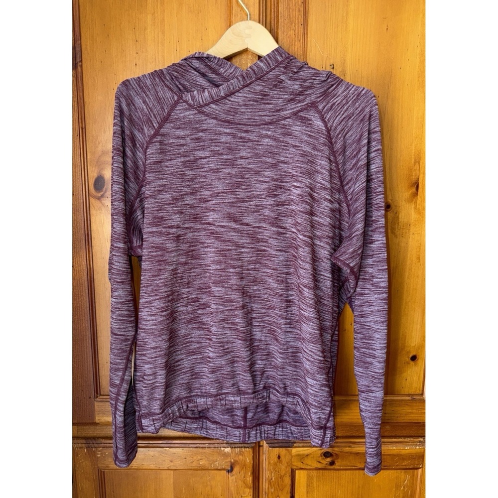 Lululemon Healthy Heart Pullover Women's 8 Purple Heathered Rulu Long Sleeve